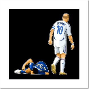 Zidane Hit Materazzi Posters and Art